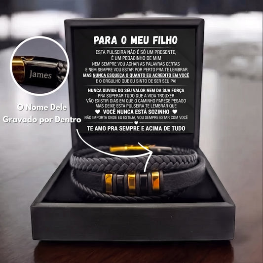 Para Meu Filho – Pulseira Nunca Sozinho