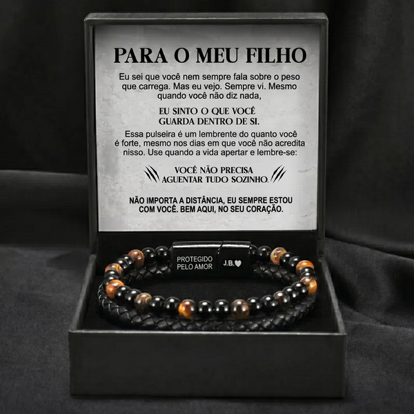 Escudo do Filho – Pulseira de Olho de Tigre