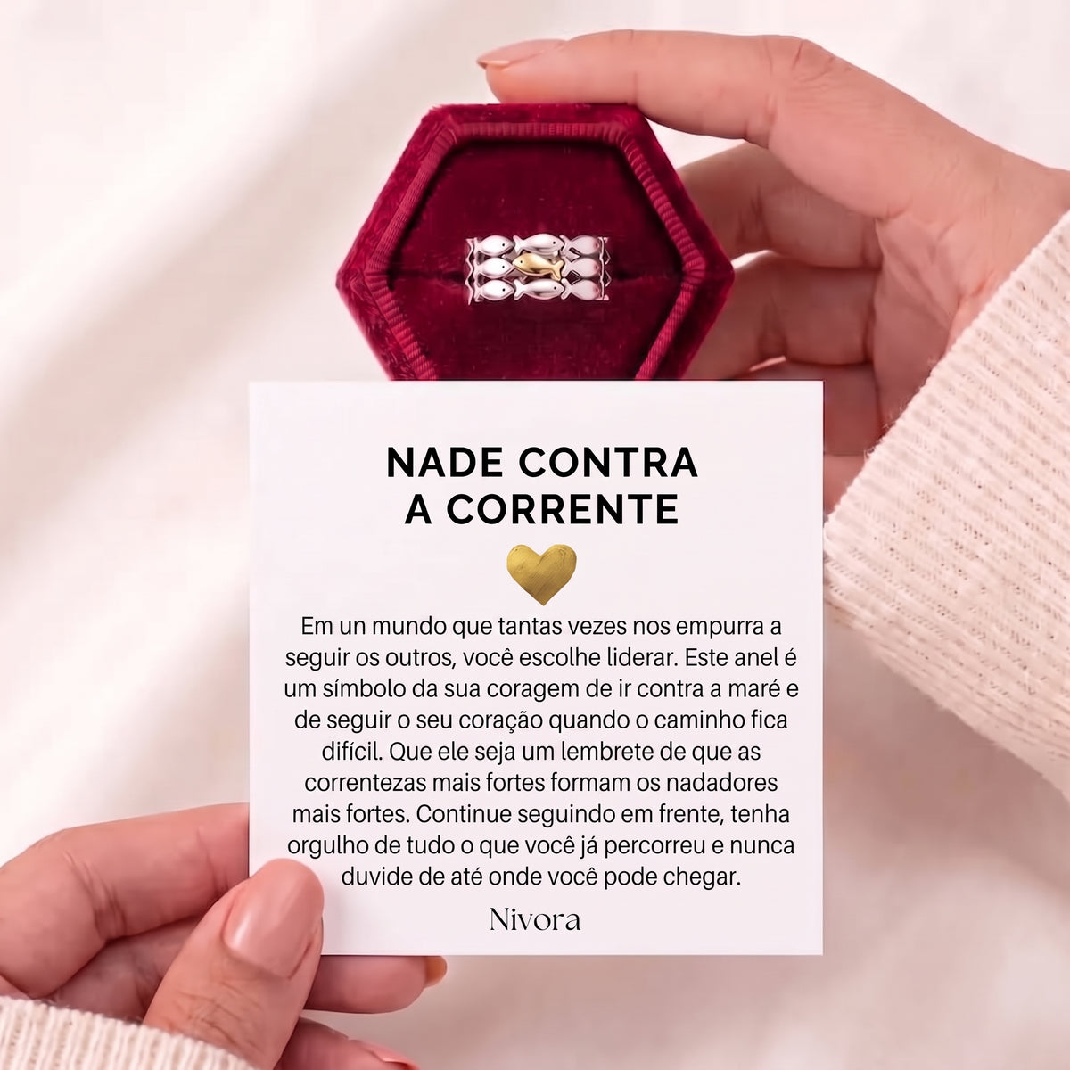 Anel de Peixes «Siga em Frente»