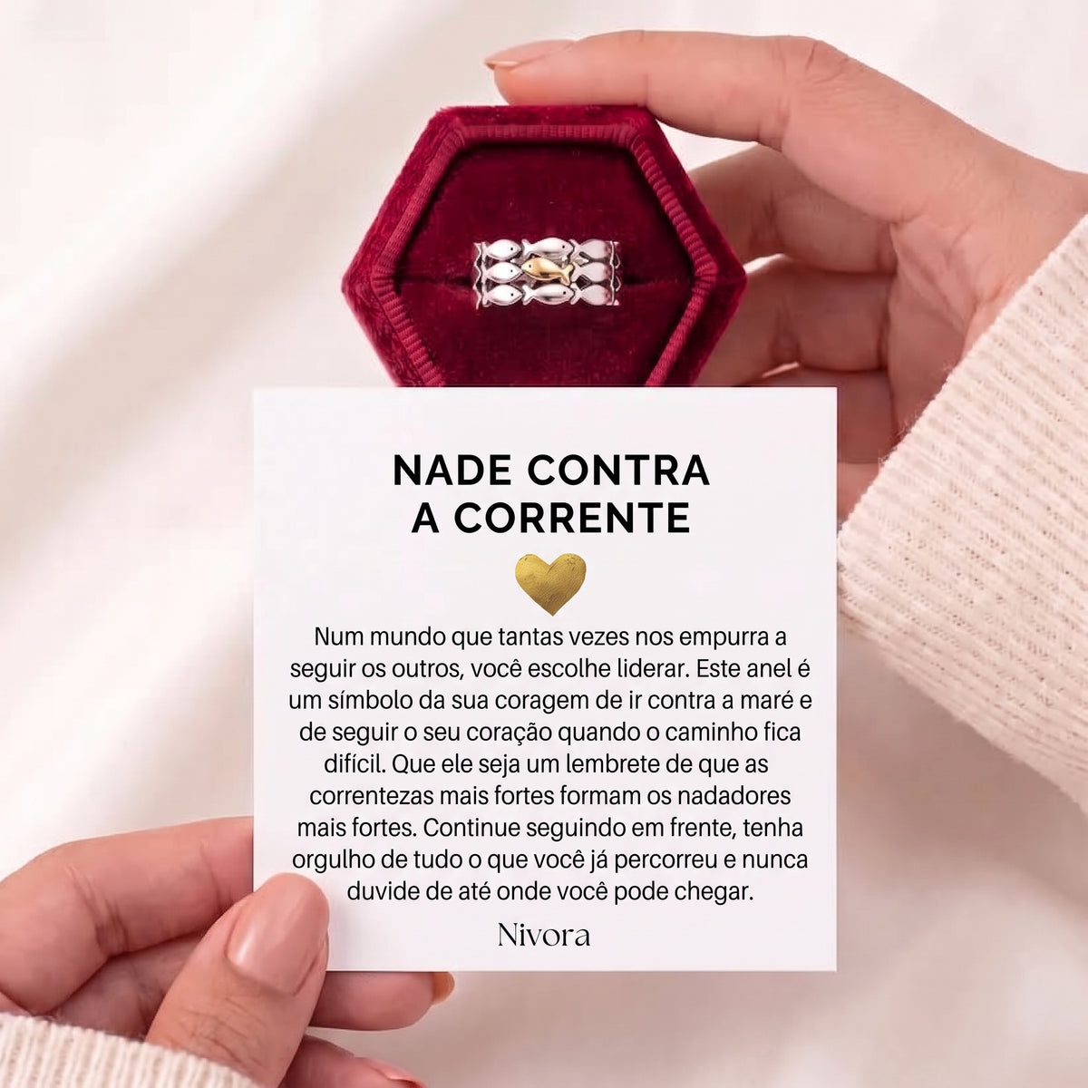 Anel de Peixes «Siga em Frente»
