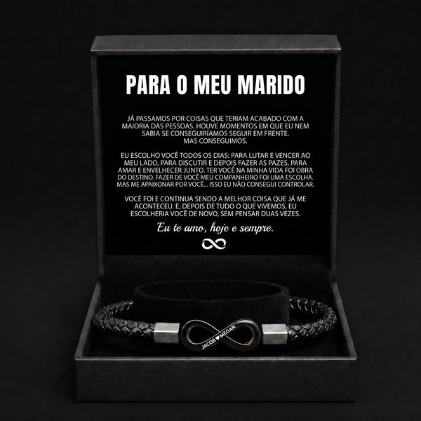 Pulseira Personalizada "Para o Meu Marido"